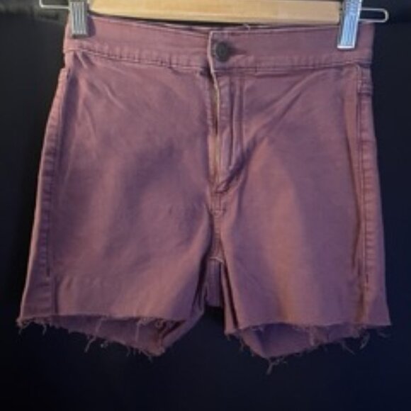 Mauve Denim Garage Short-Shorts - Picture 1 of 1